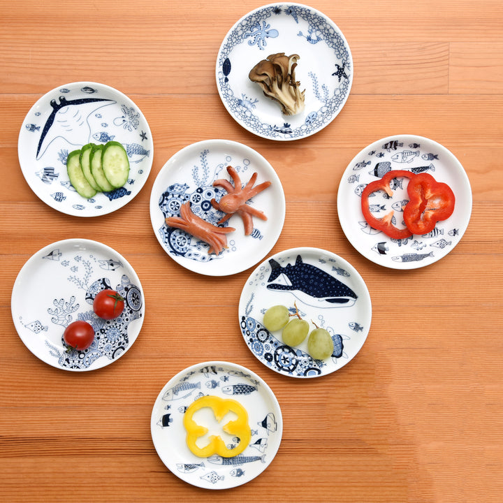 HASAMI | Marine Dessert Plates Set