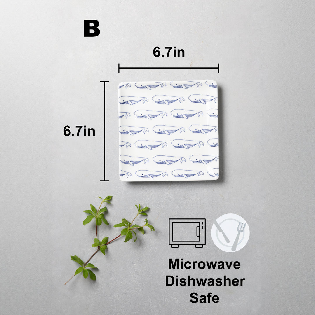 HASAMI | Whale and Anglerfish Pattern Side Plate