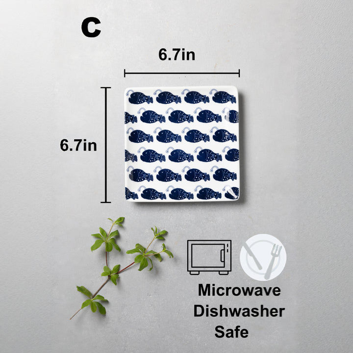 HASAMI | Whale and Anglerfish Pattern Side Plate