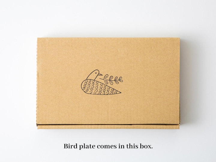 Modern Japanese Style Bird Design 3-Compartment Kids Plate