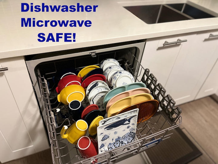 Modern Japanese Style Marine Square Side Plates Set of 2