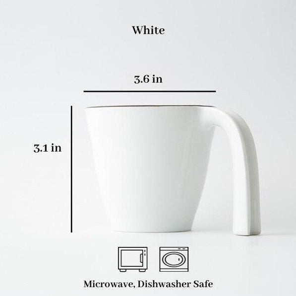 Modern Japanese Style Ceramic Kids Mug with Stable Handle