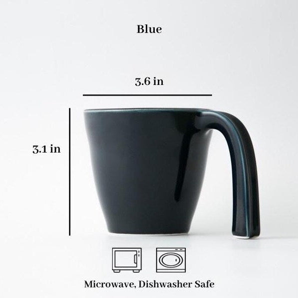 Modern Japanese Style Ceramic Kids Mug with Stable Handle