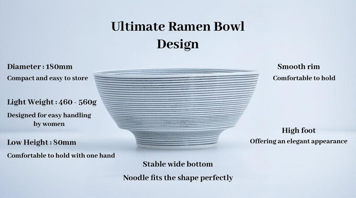 The Ultimate Ramen Bowl and Spoon Set | Signature BLACK