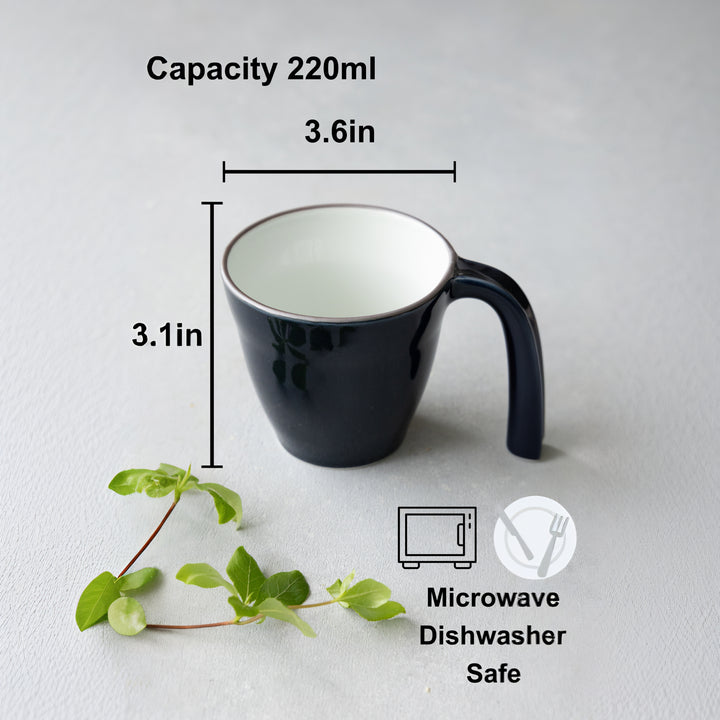 Mug en céramique de style japonais moderne pour enfants avec anse stable