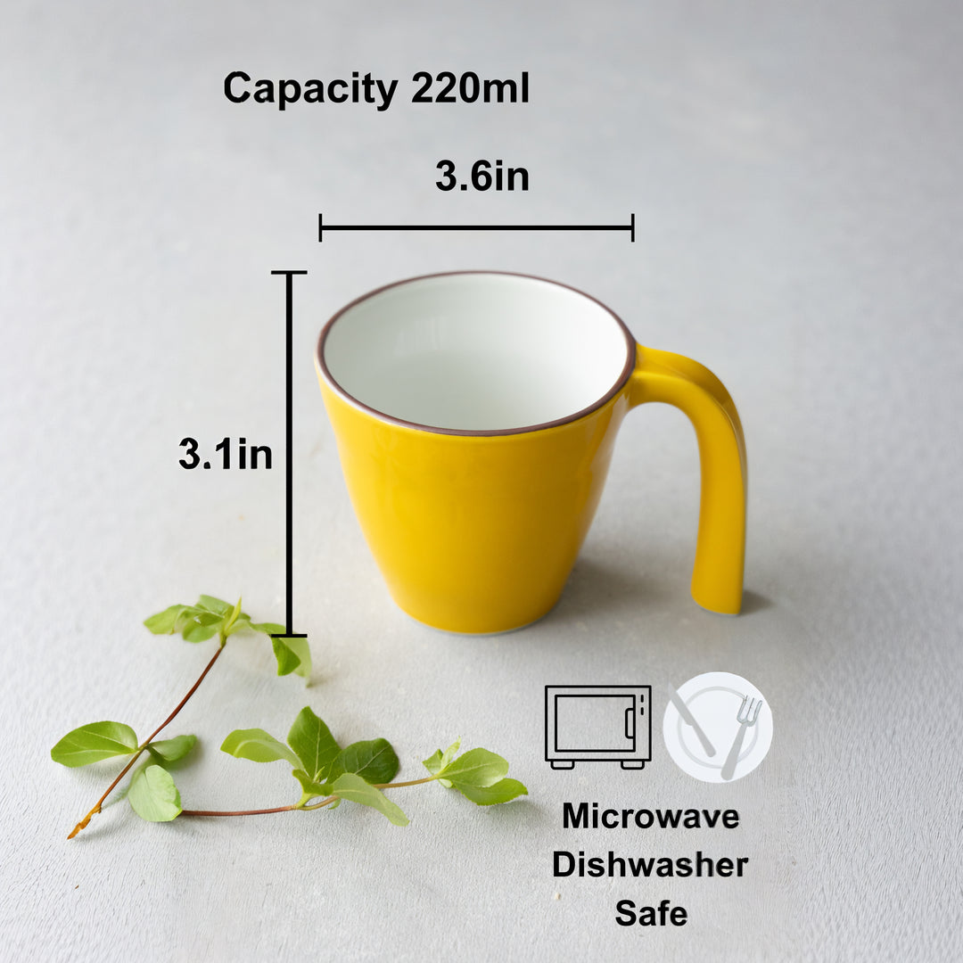 Mug en céramique de style japonais moderne pour enfants avec anse stable