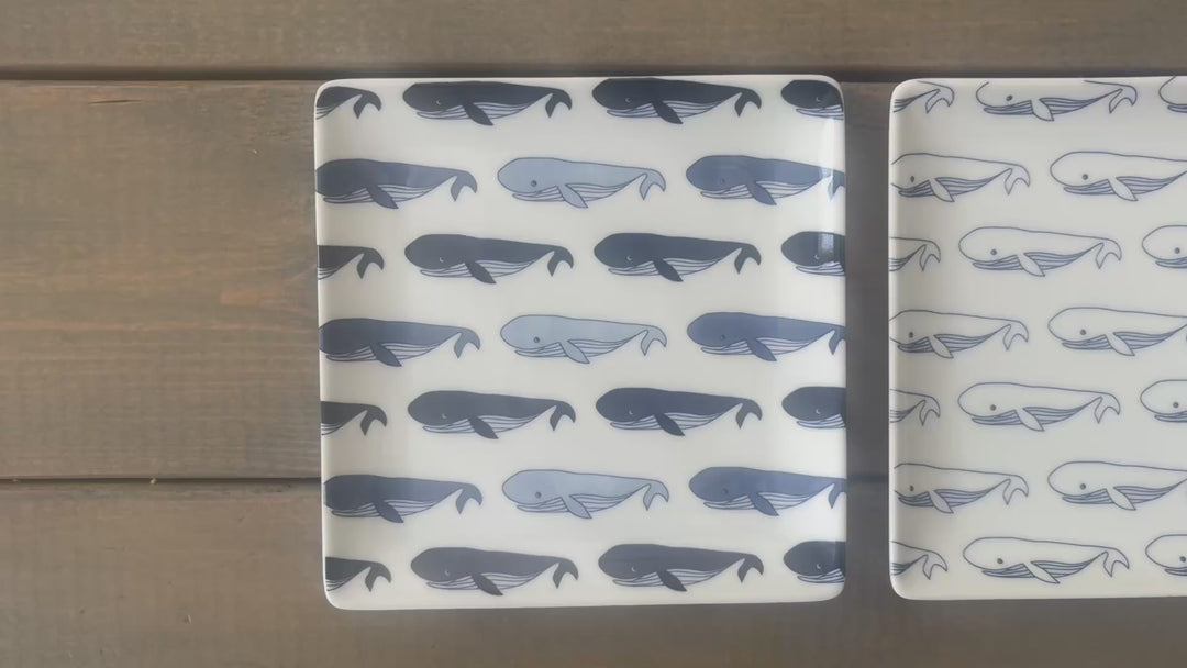 HASAMI | Whale Pattern Side Plates Set