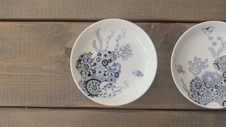 HASAMI | Marine Dessert Plates Set