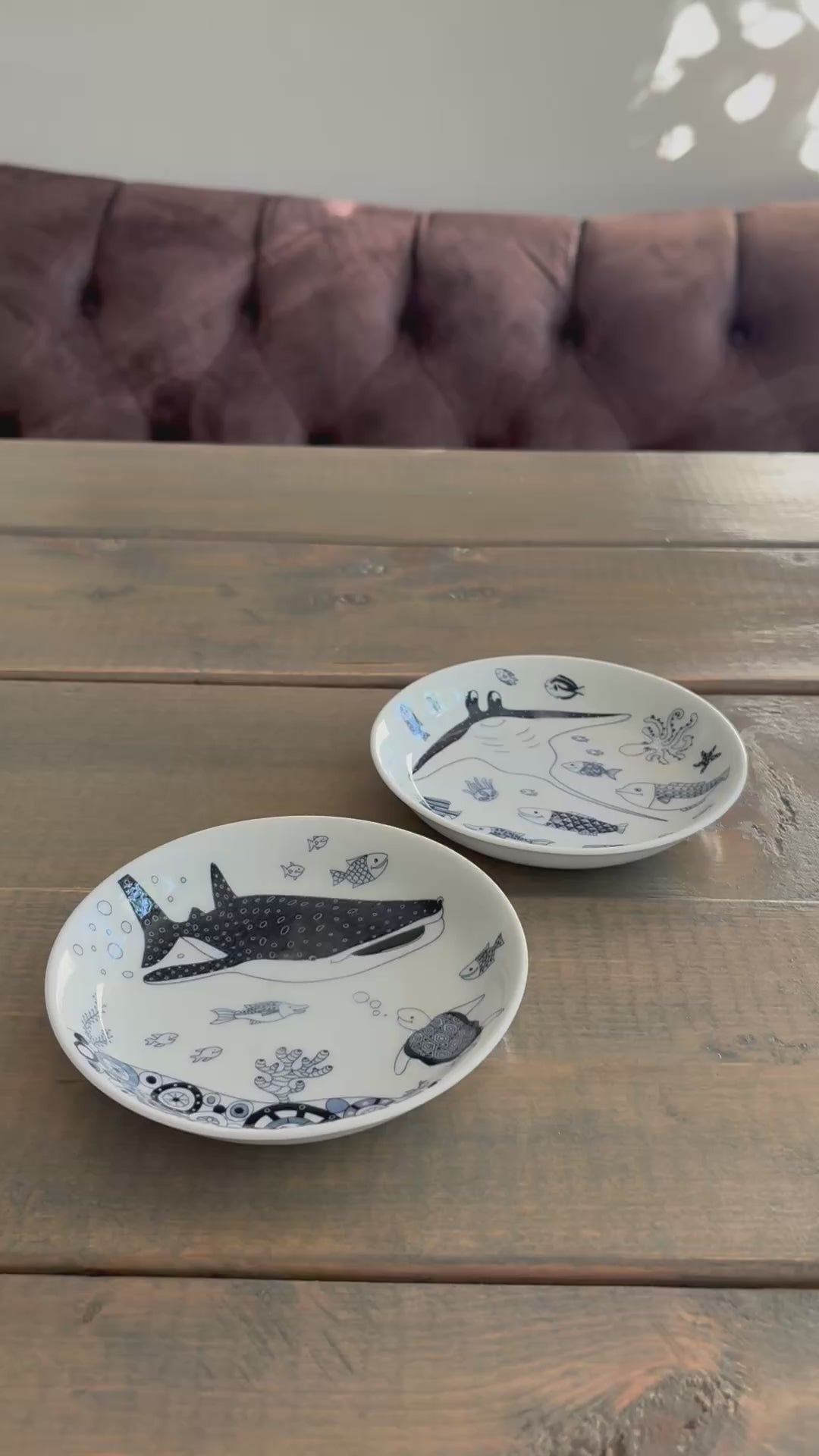HASAMI | Marine Dessert Plates Set