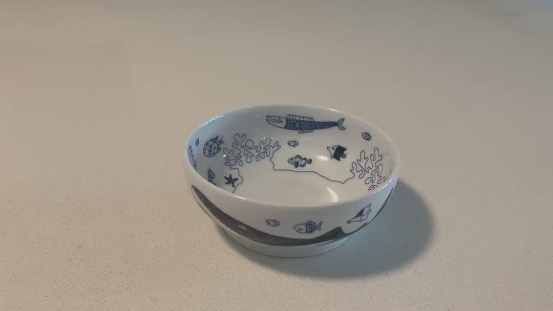 Modern Japanese Style Marine Cereal and Soup Bowl