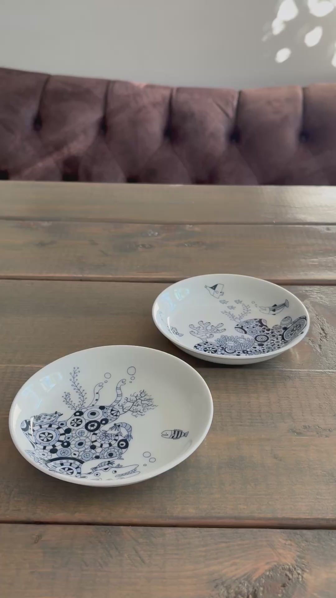 HASAMI | Marine Dessert Plates Set