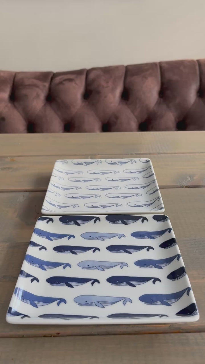 HASAMI | Whale Pattern Side Plates Set