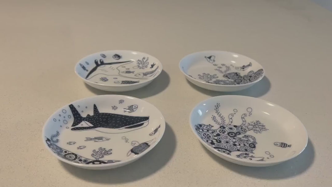 Modern Japanese Style Marine Small Appetizer Plates