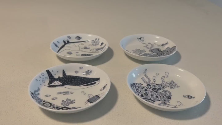 Modern Japanese Style Marine Small Appetizer Plates