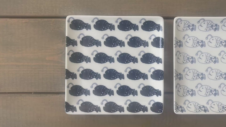 HASAMI | Anglerfish Pattern Side Plates Set
