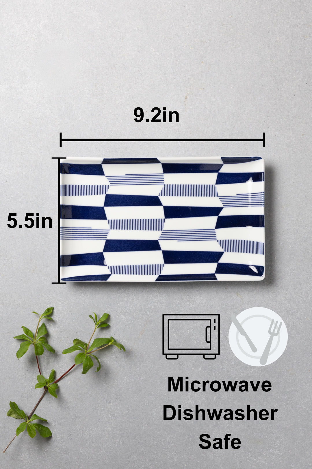 HASAMI | Japanese Pattern Sushi Plates Set