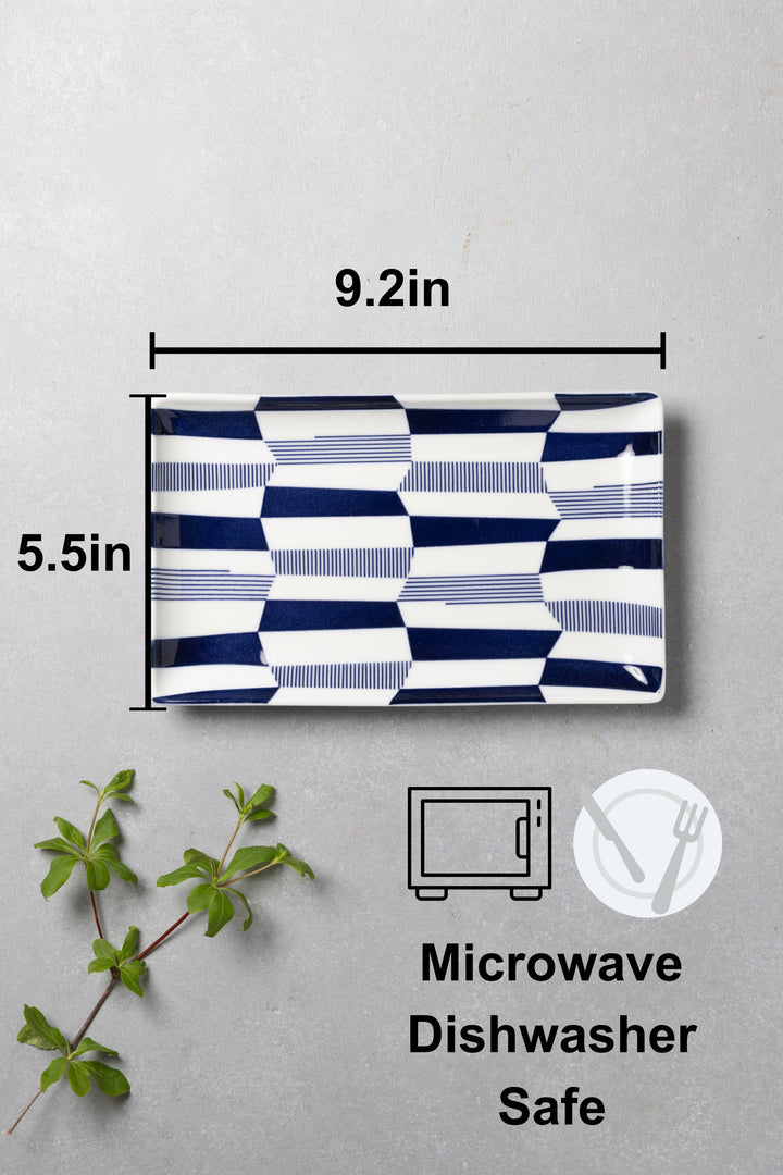 HASAMI | Japanese Pattern Sushi Plates Set