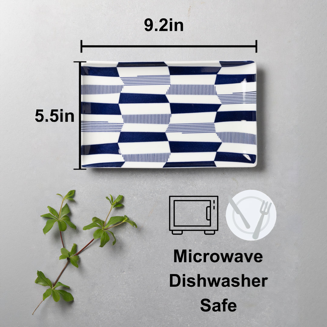 HASAMI | Japanese Pattern Sushi Plates Set